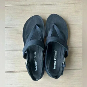 MALIBU WAVES THONG BLACK WOMAN’S Sz 9 SANDALS